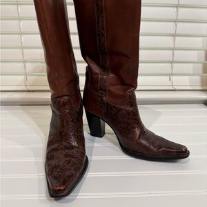 Antonio Melani Cassidy Ross Floral Boots Sz 7M